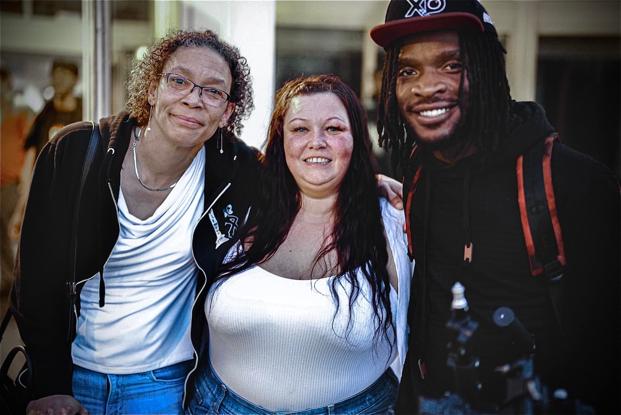 With Katie Wright and Amity Dimmock at Daunte Wright's Angel-versary